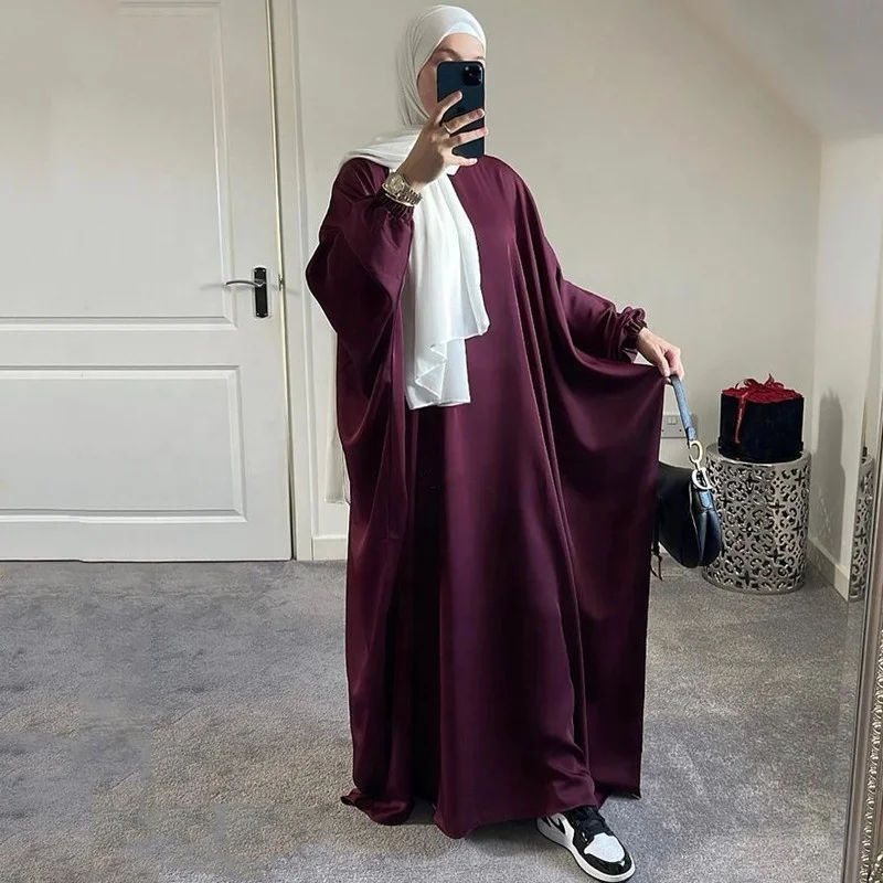Рамадан ИД с капюшоном Abaya Женская молитвенная Одежда Мусульманский джилбаб Свободное длинное платье Abayas Дубай Турецкая мусульманская одежда