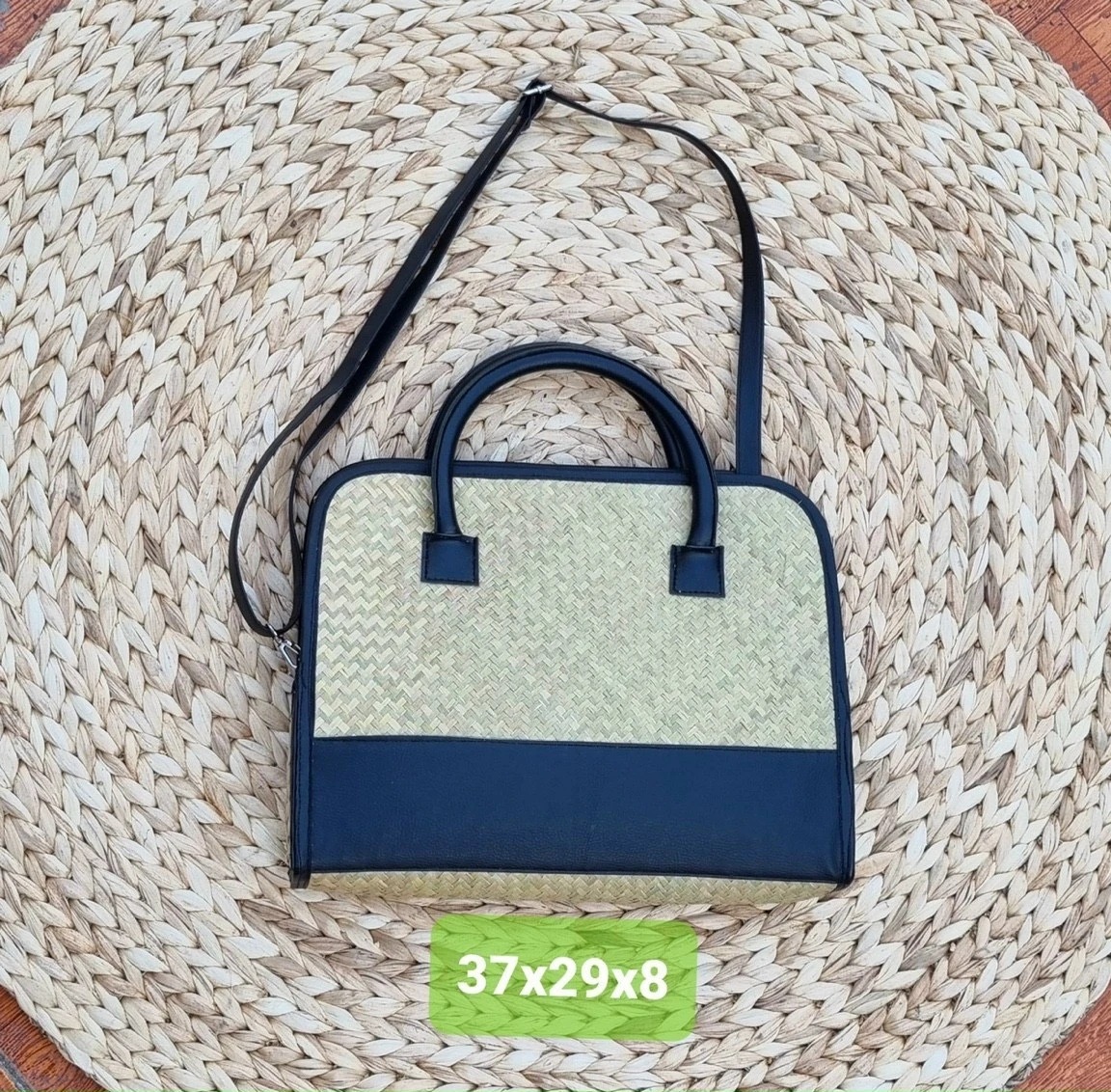 High Quality 100% Handmade Rectangle Water Hyacinth Bag CrossBody Handbag High Fashion Wholesale For Ladies Made In Vietnam