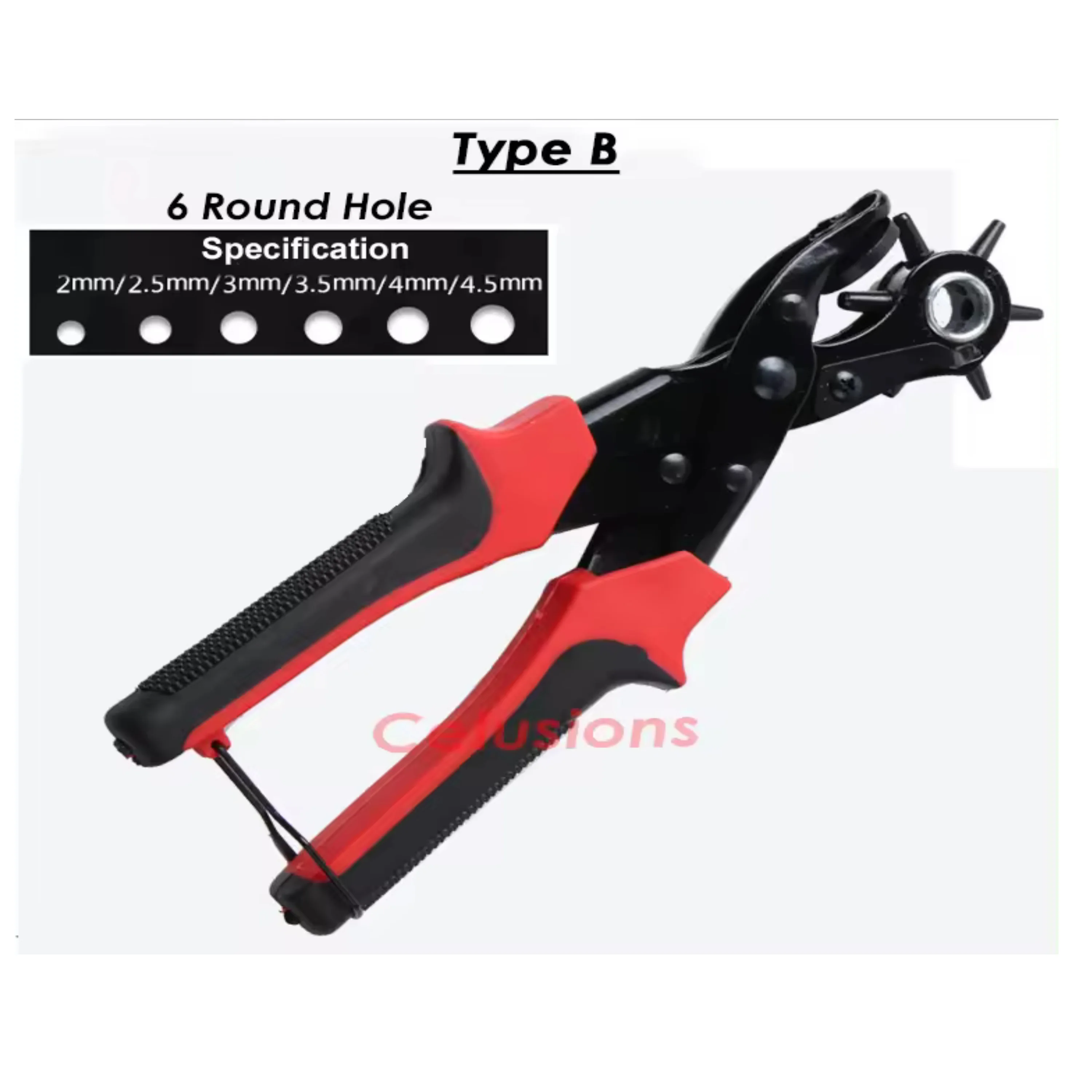 Price Reasonable Pliers Tools Soft Grip Plastic Handle Material Tools For DIY Application Low MOQ Leather Hole Puncher
