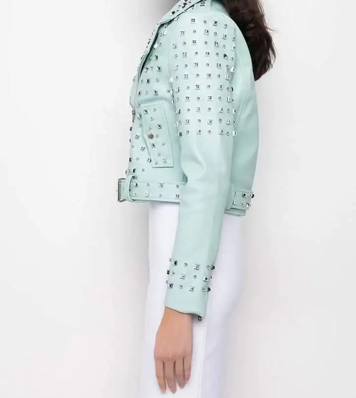 New Design High Quality Stylish New Fashion Custom Made Genuine Leather Women Jacket By Maximize Wear