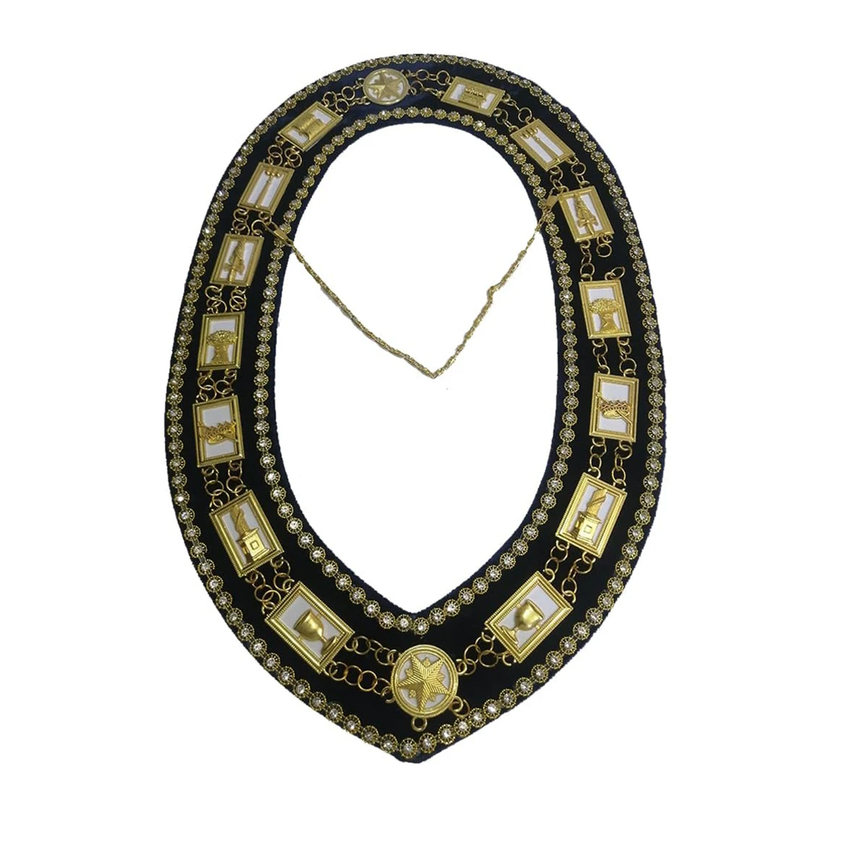 Most Popular Design Of 2024 Masonic Chain Collar Customized Innovative Design High Quality Stylish Masonic Chain Collar