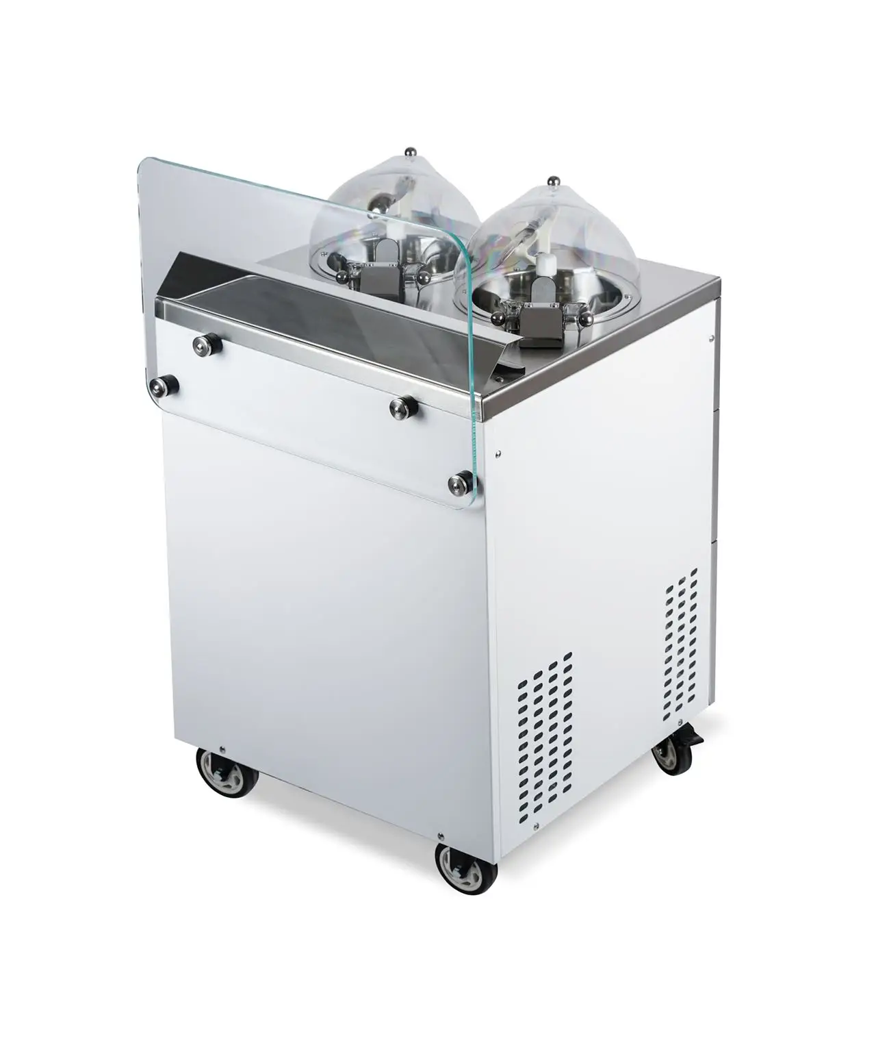 Miles Galaxy EC2 MD Double Pots Continuous Churning Batch Freezer Showcase Gelato Ice Cream Machine For Asia-Pacific Version