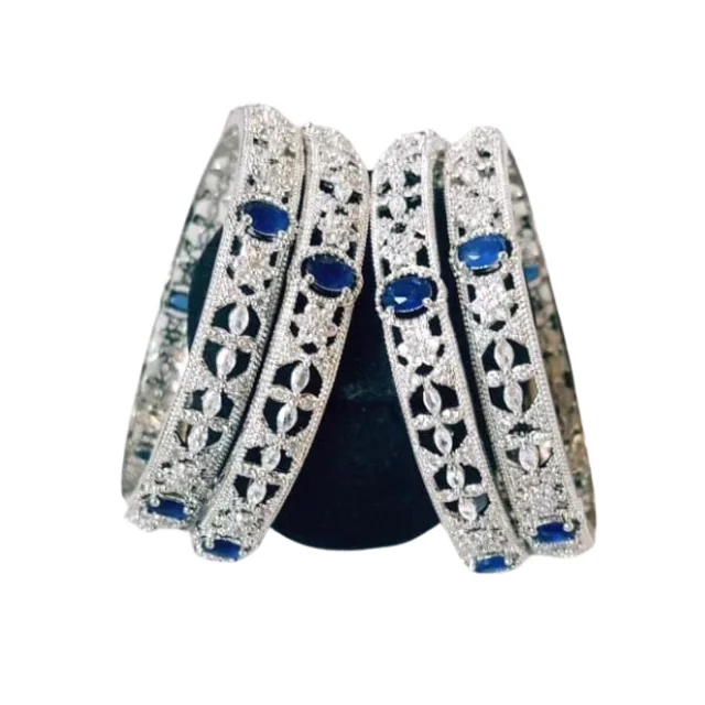 Premium Quality Women Jewellery Sets for Wedding Party Dubai Style Antique Silver Plated Fashion Jewelry Bracelets & Bangles