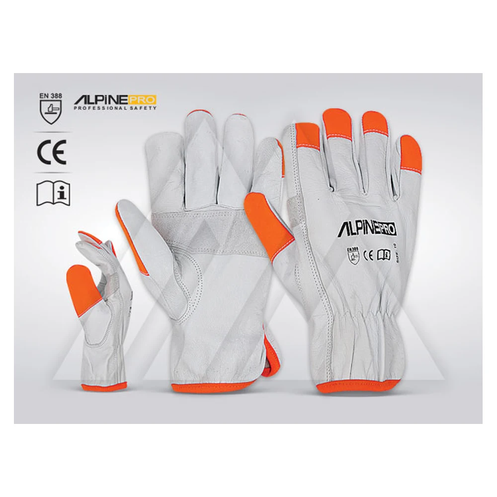 Safety Work Top Price Driver Leather Glove Safe Working Gloves / Safety Driving Warm Gloves / Cow Grain For Adults