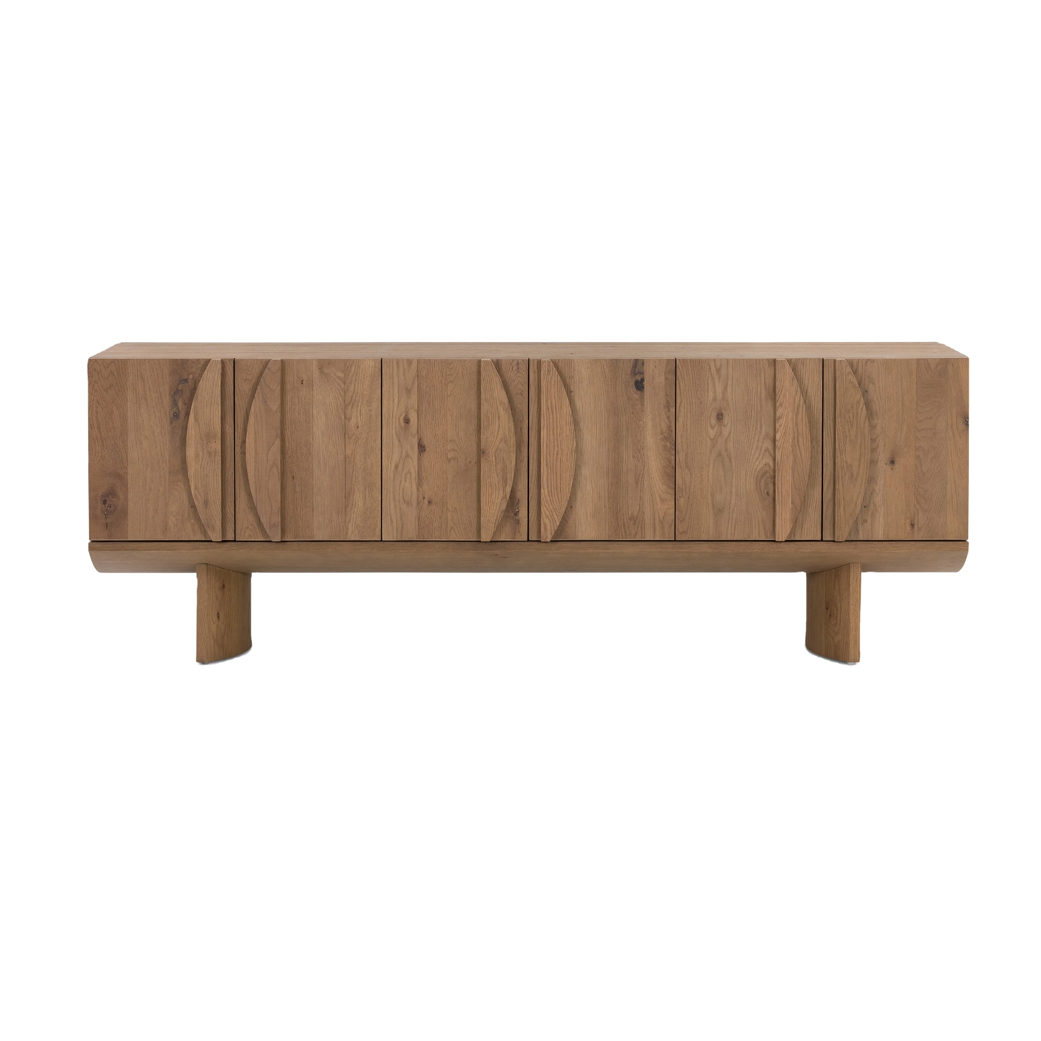 Best Quality Pick Frew Collection Media Cabinet Natural Finish Luxury Designer Sideboard For Dining Living Room Furniture