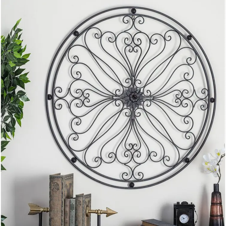 Modern Art Deco Metal Wall Decor round Interior Home Decor in Bulk Wholesale Prices for Sale