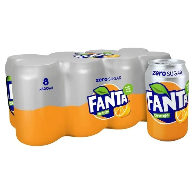 Original All Flavors Fanta 330ml Carbonated Drinks for Sale Including Orange Exotic Lemon Mandarine for Wholesale