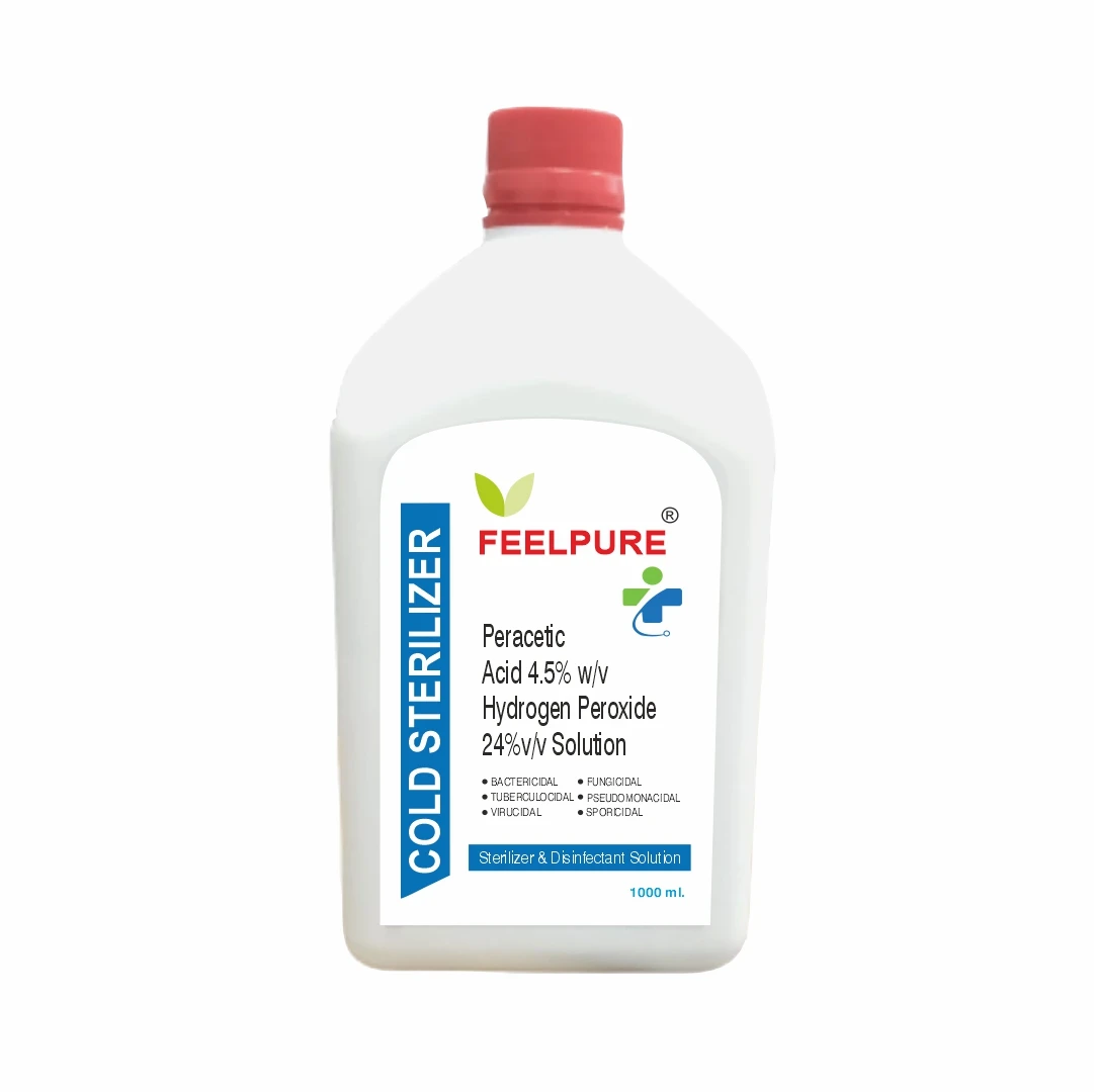 Cold Sterilizer 1 Liter Peracetic Acid 4.5% w/v  24% v/v Hospital Instrument Disinfectant Customized Packing