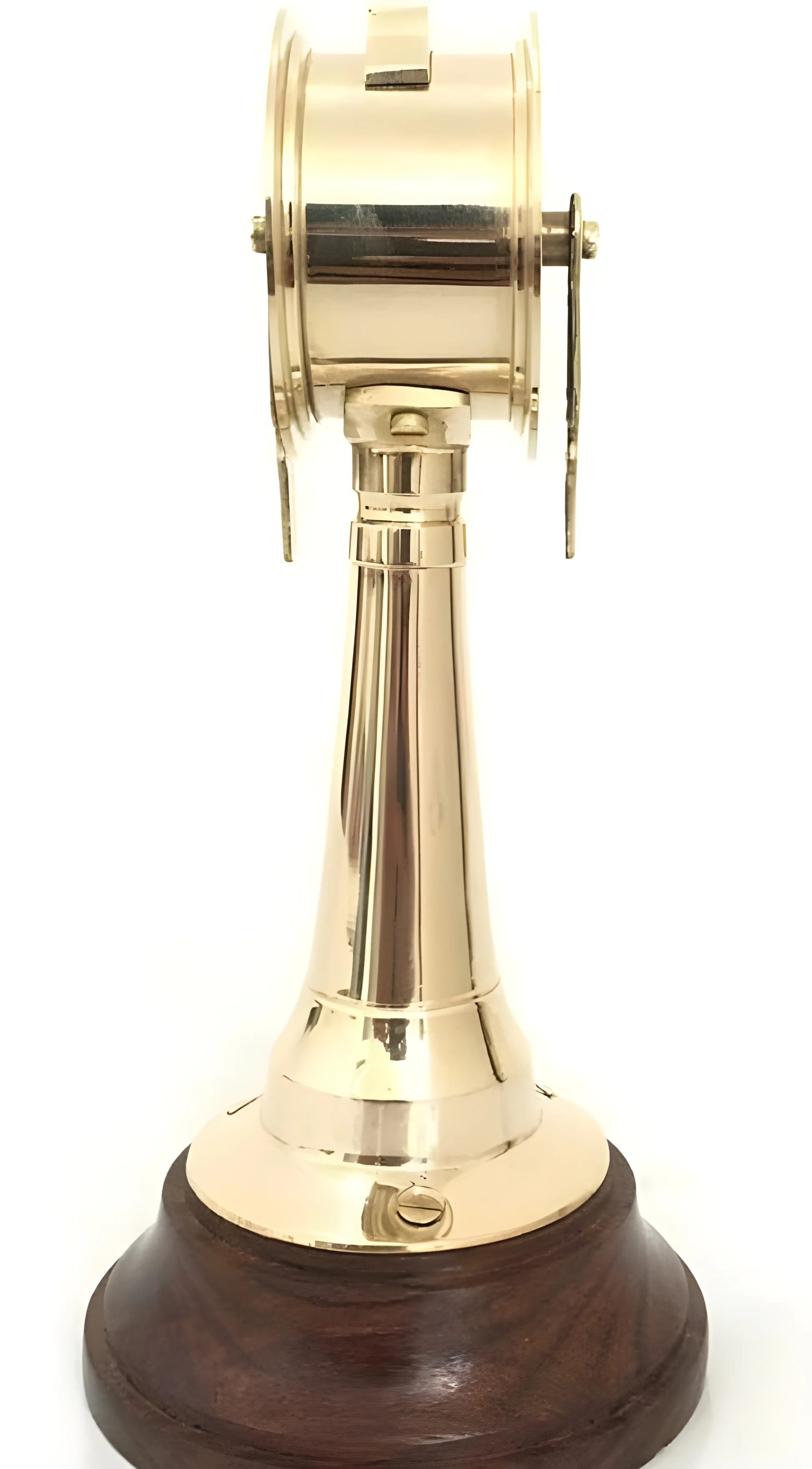 Nautical Brass Telegraph  Vintage Brass 6'Ship Telegraph With Wooden Base Nautical Ships Engine Order Telegraph Home Decorative