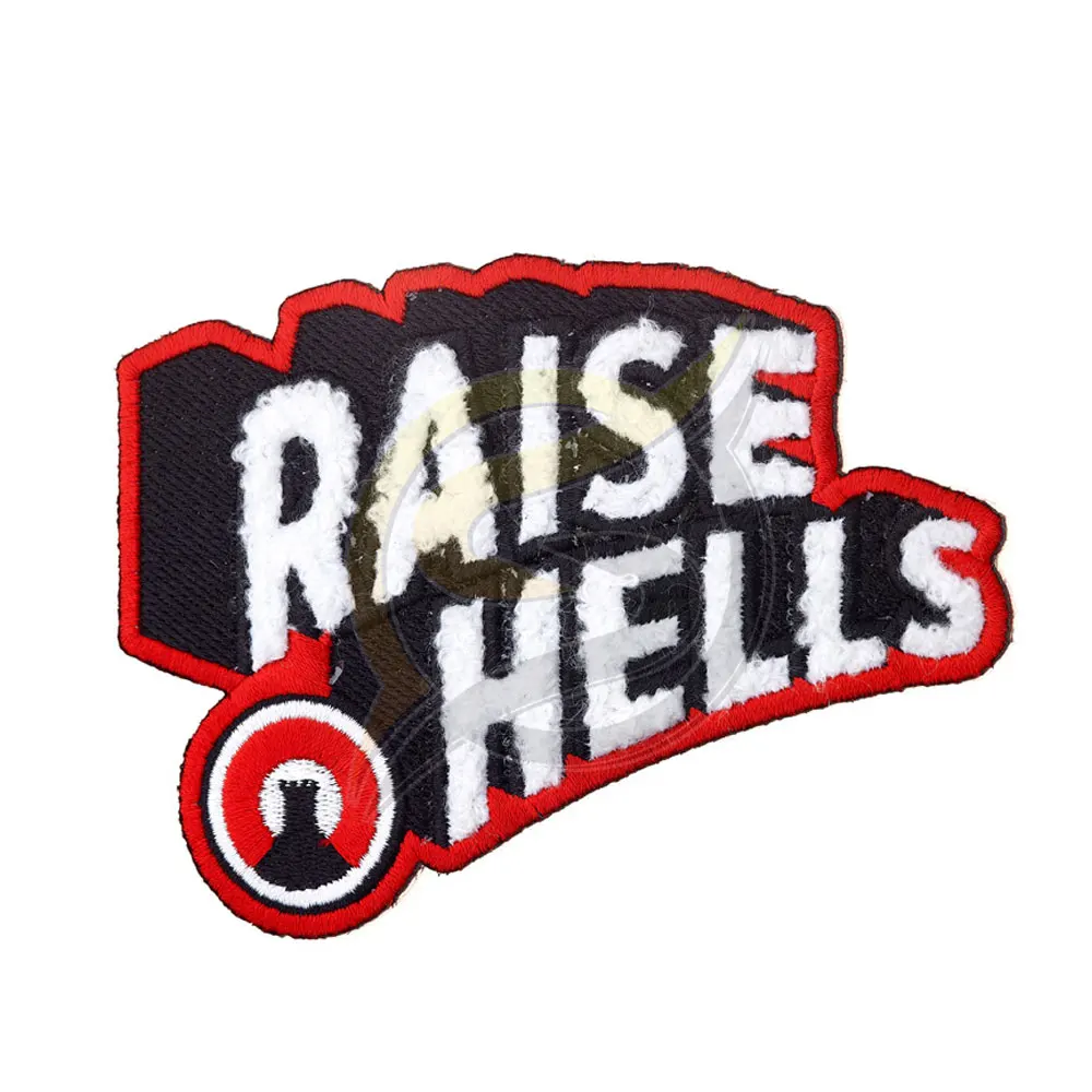 Wholesale Chenille Patches Colorful Chenille Embroidered Patches For Clothing Custom Logo High Quality Embroidered Patches