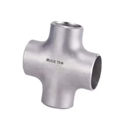 GB/T12459-2005 Stainless Steel SS304 SS316 Seamless Butt-Weld Pipe Fitting Cross