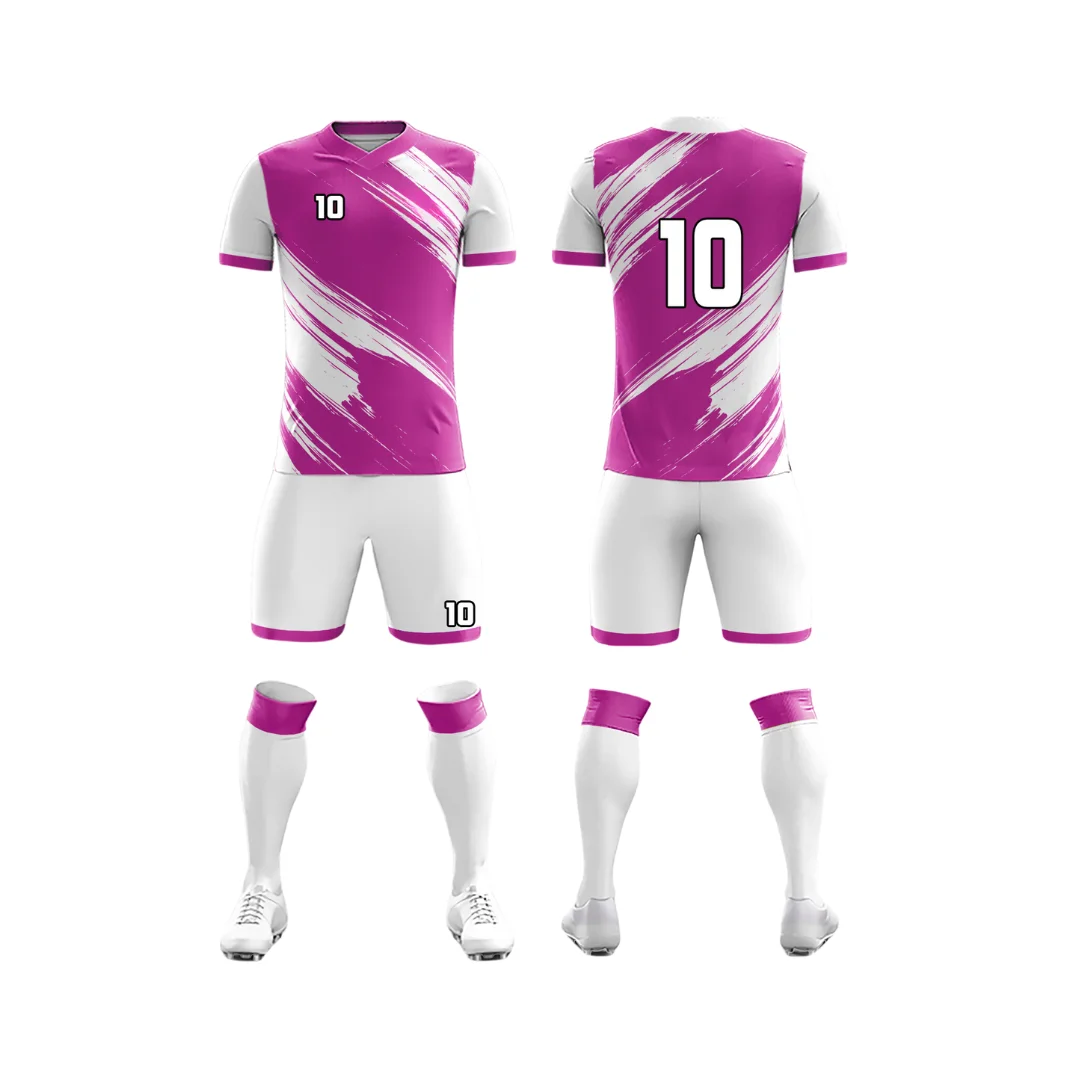Top Quality Soccer Uniform Wholesale Unique Latest Design Jersey Set Sublimation Soccer Uniform For Men