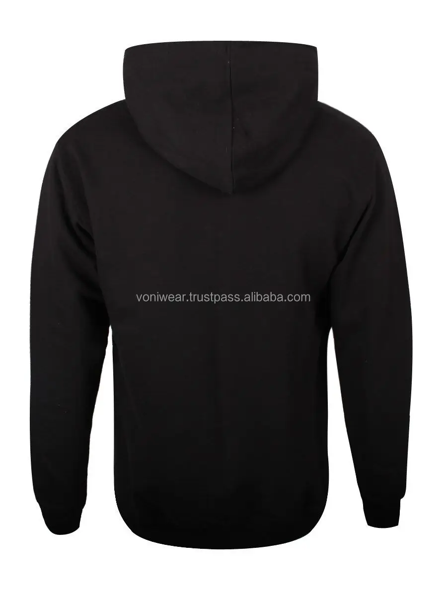 Plain Black hoodies Heavyweight Pullover Fleece Cotton Hoodie Custom Design Colors And Sizes High Quality Hoodie For Mens