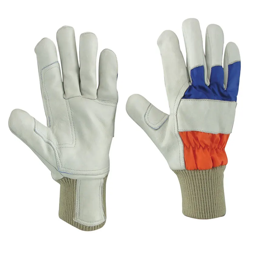 Buy Grain Goat Leather Key Stone Thumb Driving Gardening Safety Working Gloves Design for Men Women