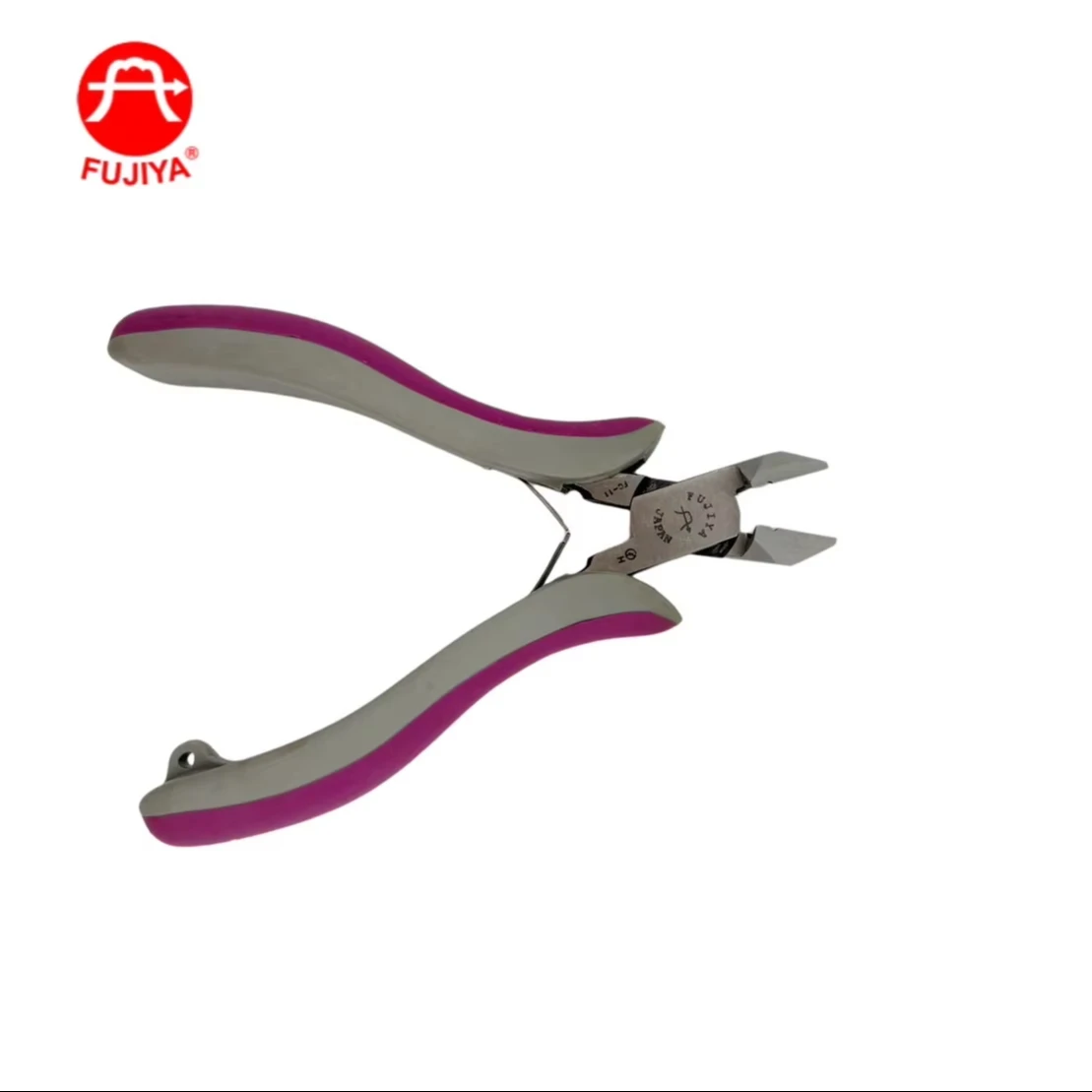 FUJIYA S55C High Carbon Alloy Steel Pliers Slim Side Cutting Pliers TPR Duplex Color Handle Precise Cutting Edge Metric