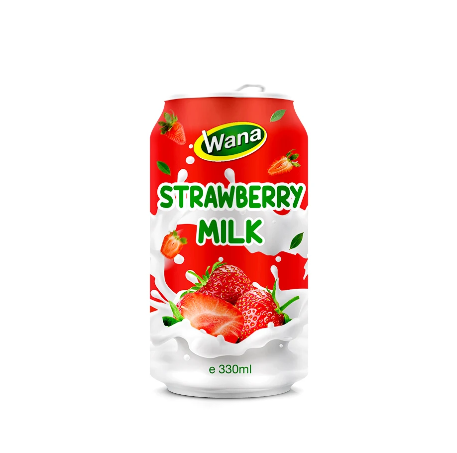 Прямая цена, заводская цена, вьетнамский производитель, натуральный клубничный молочный напиток из Wana, зерновой и ореховый сок