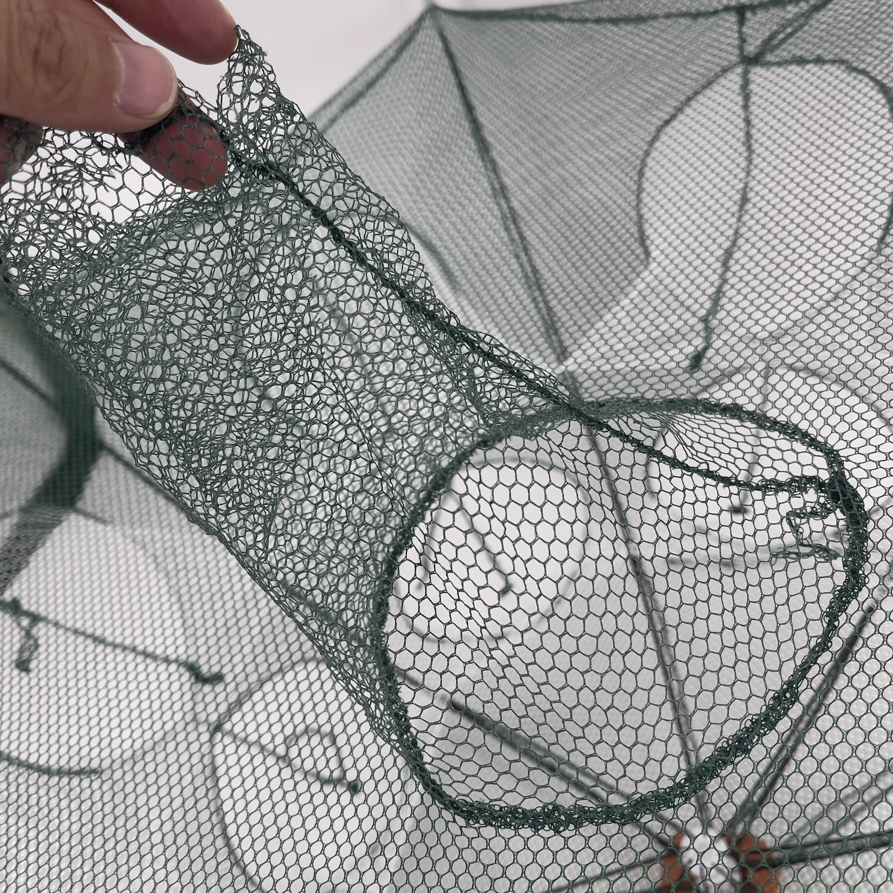 Foldable Fishing Bait Trap Cast Net Cage for Catching Small Bait Fish Eels Crab Lobster Minnows Shrimp