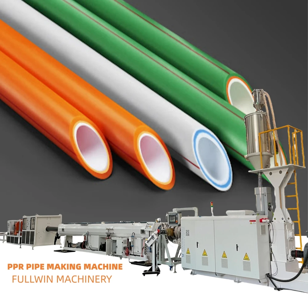 Fully Automatic Pe Pp Ppr Pla Plastic Pipe Manufacturing Extruder Machine For Produce Field Irrigation Pipe