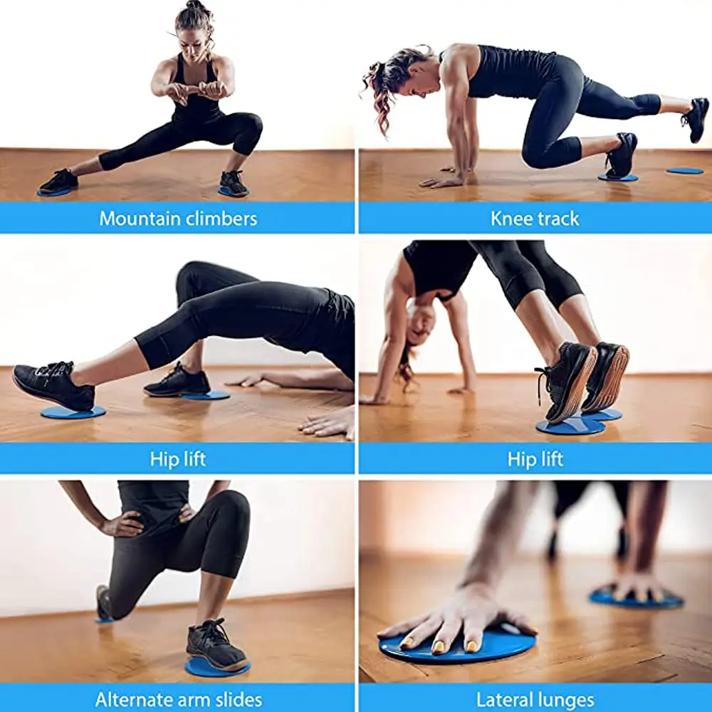 Custom Push-Up Floors Sliding Gym Pilates Gliders Ab Exercise Core Sliders Fitness Workout Gliding Discs