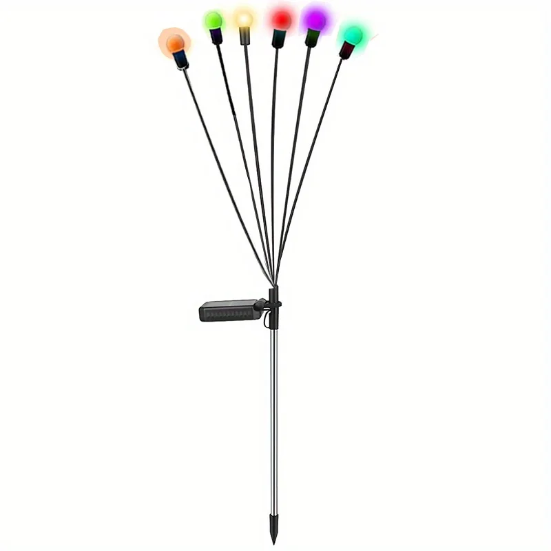 Waterproof Solar Powered Firefly Lights Swaying In The Breeze For Outdoor Camping