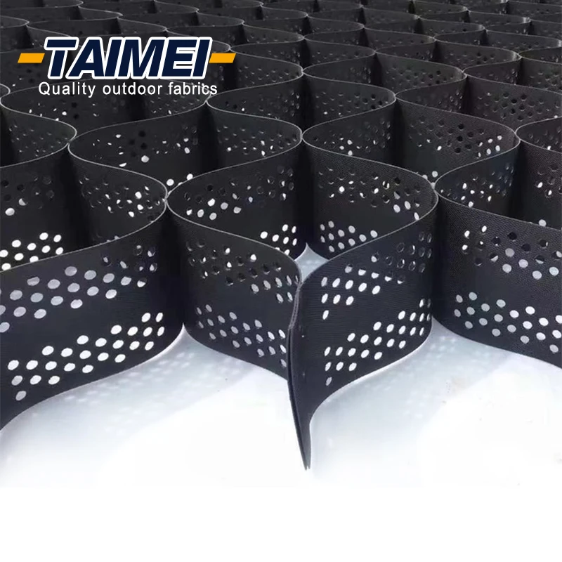 Earthwork HDPE Geocell Slope Protection / Geocell Soil Stabilization