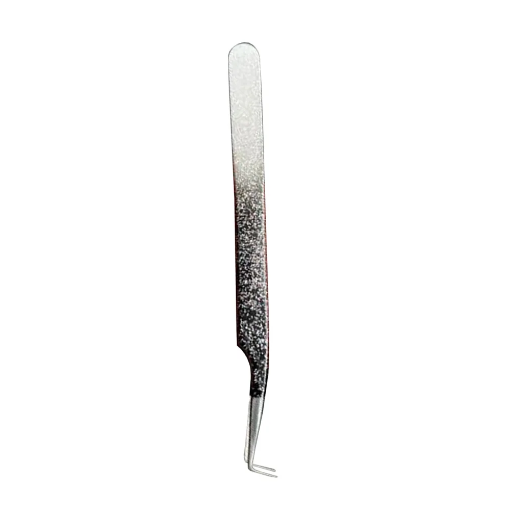 Unique Beauty Eyelash Extension Tweezers 90 Degree Bend Angled Volume Extension Stainless Steel Tweezers
