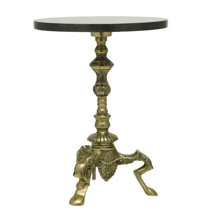 Home Decorative Accessories End Table Luxury Furniture Side Table Living Room Hotel Corner Table In Glass Top Design Accessories
