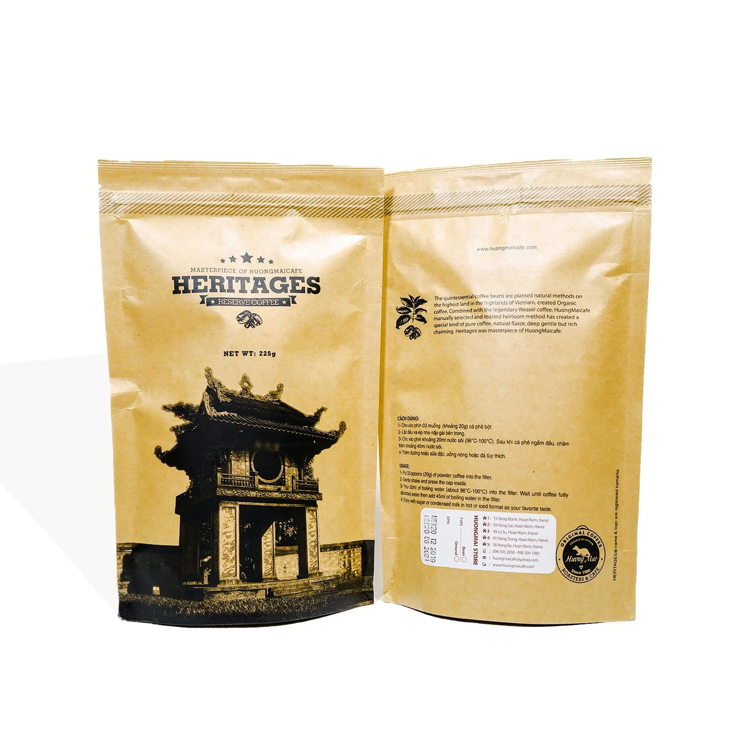 Top Quality Ground/Beans Vietnamese Heritage Coffee 125g