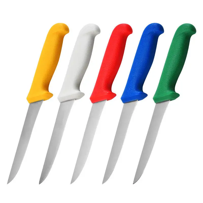 Set Cuchillos Cocina Profesional 5 Pcs German Steel Carving Bread Paring Boning Butcher Cleaver Knife Set Chef With Pp Handle