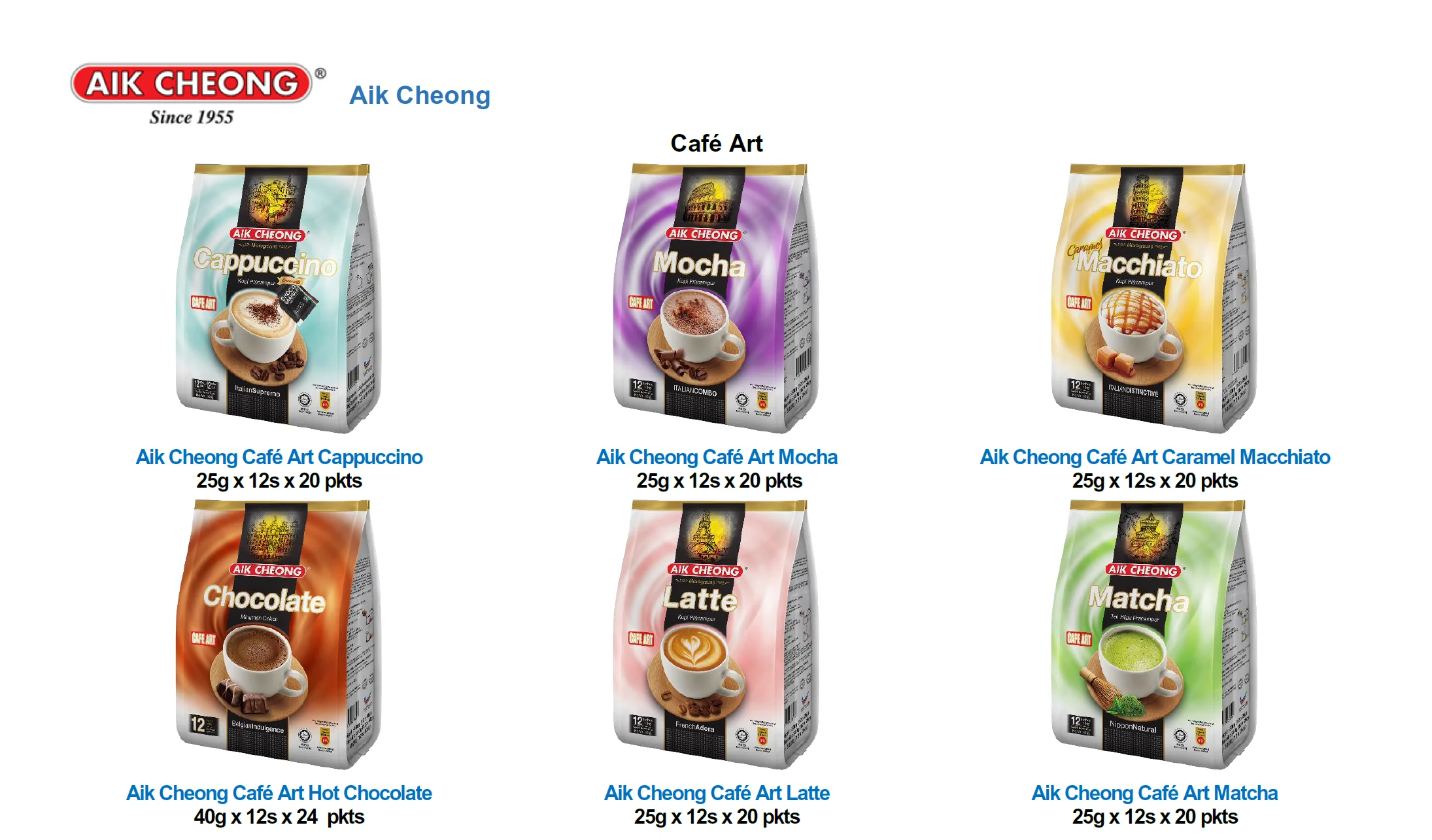 Aik Cheong 3 in 1 Coffee Mix Rich 18gx20sx24pkts