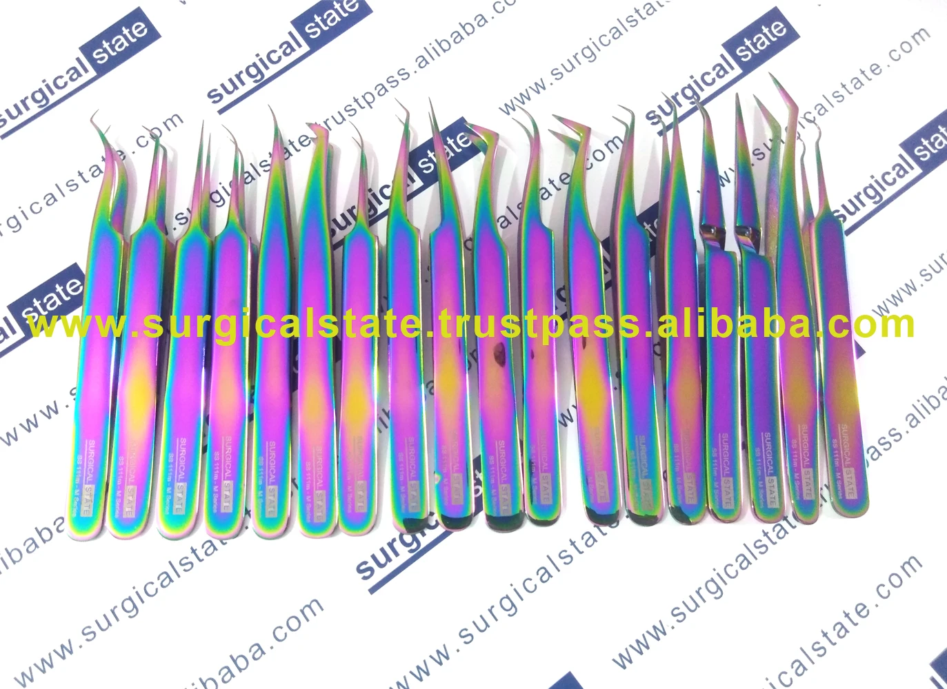 Professional Eyebrow Tweezer With Eyebrow Comb Stainless Steel Eyelashes Extension Tweezers Double Eyelids Pinzette Clip