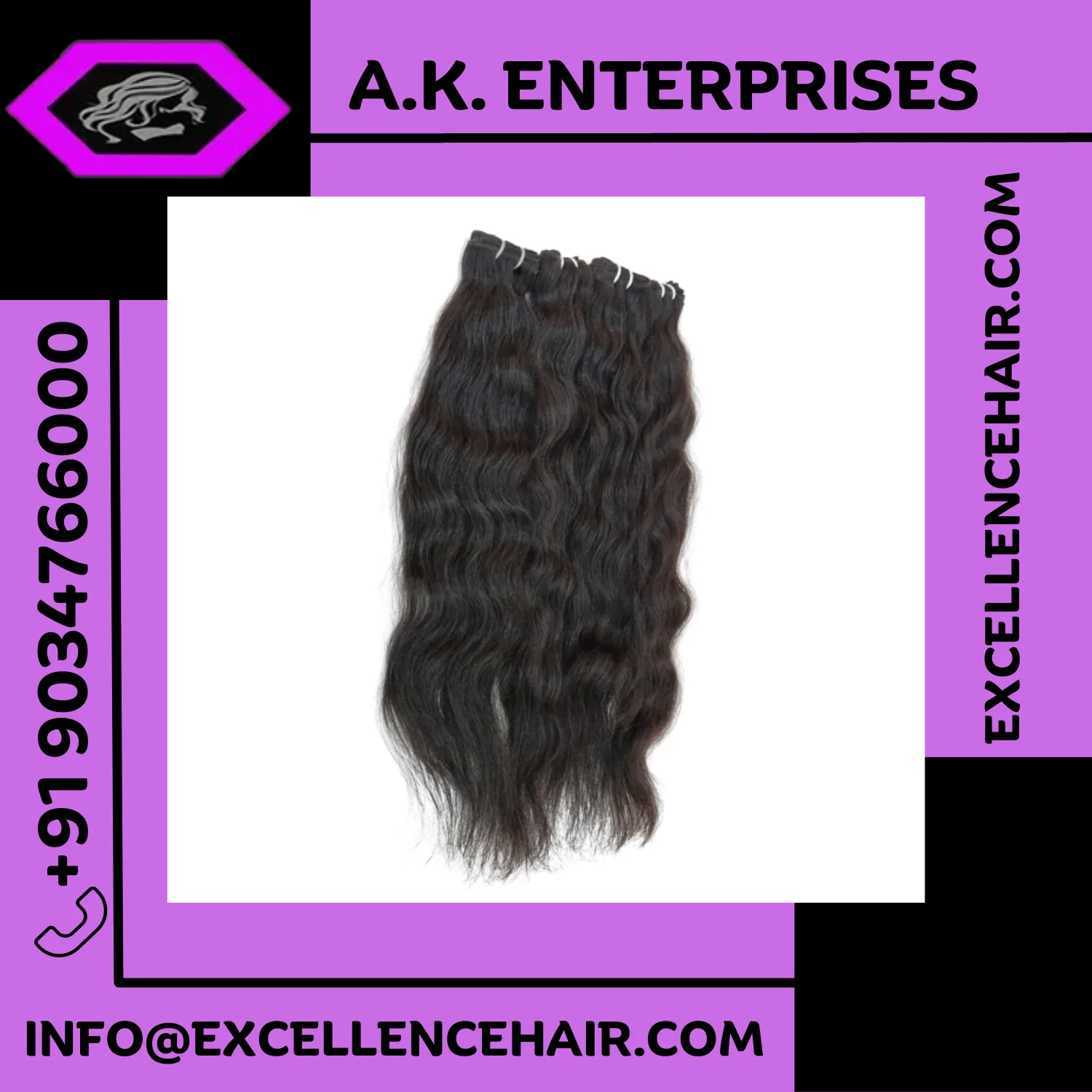 Buy High Quality Wavy Human hair Bundles with Natural Unprocessed Human Hair Wig For Women Hair Uses By Exporters