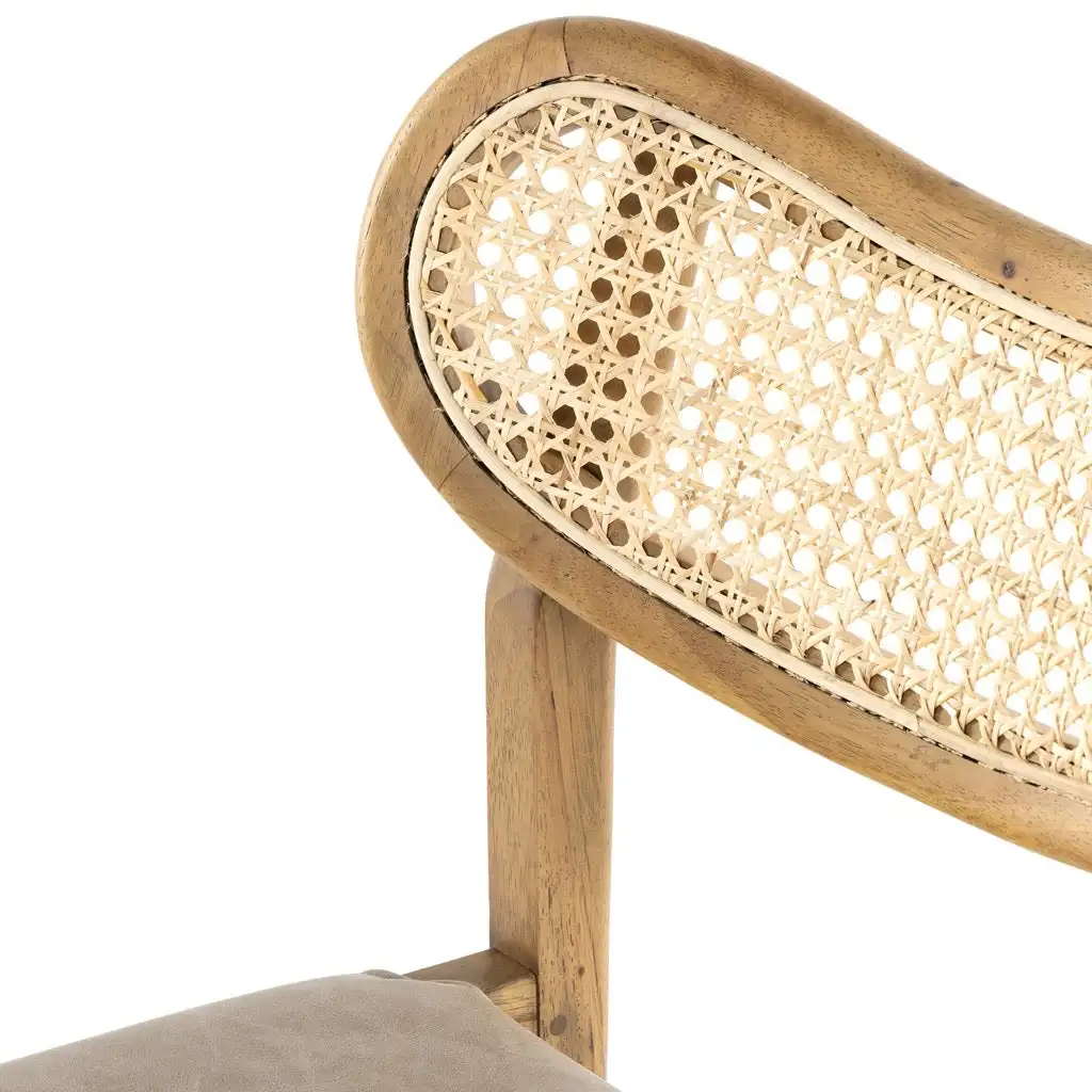 Modern Outdoor Rattan Chair Furniture From Teak Solid Wood Natural Color for Outdoor Furniture