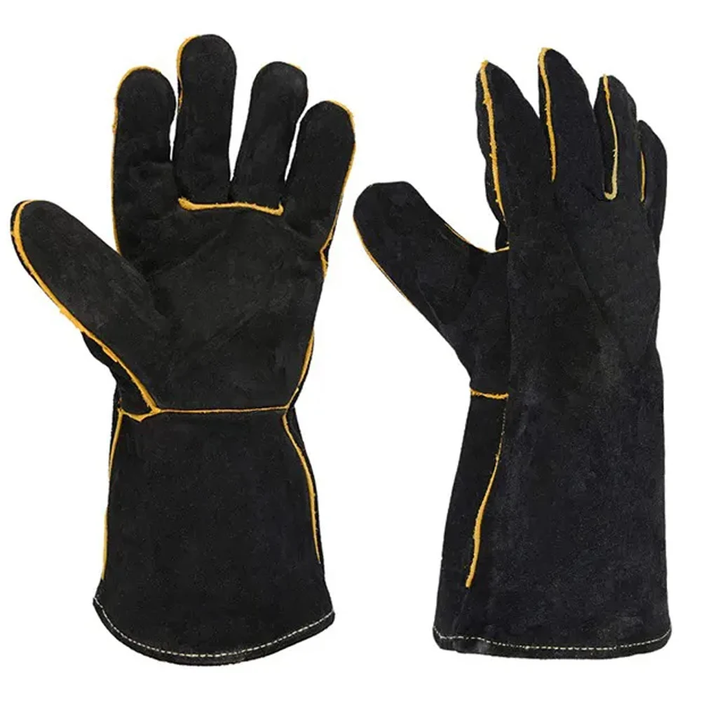 Gloves Leather Goat Skin Cut Protection S M L XL XXL Heating Resistance Gloves To use protective gor men hand ing gloves