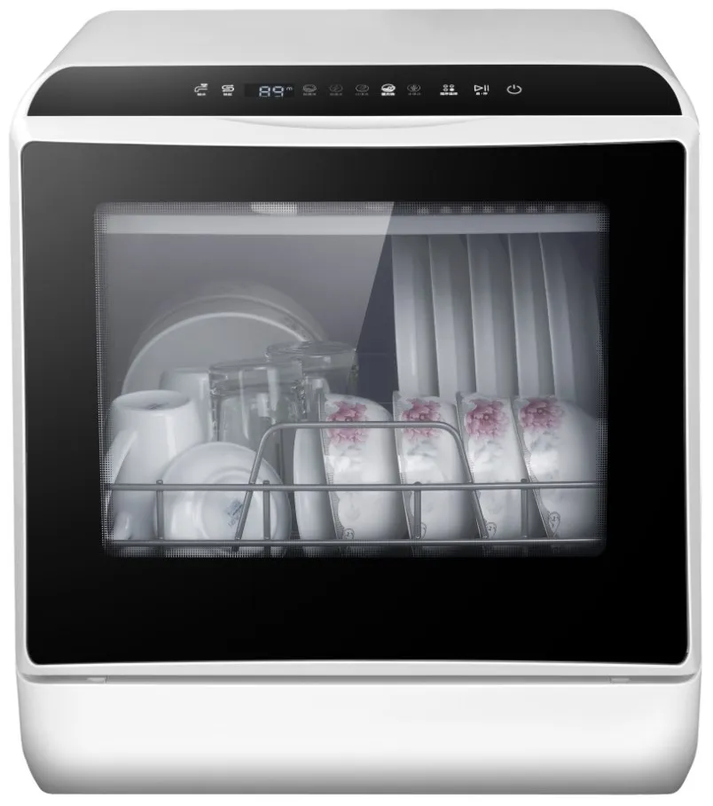Mini Dishwasher Compact Dishwasher with App Remote Control, Portable Smart Table Dishwasher 5 Preset Programmes, No Installation