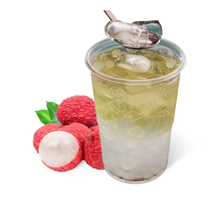 Wholesale No.1 Boba Tea Bubble Milk Tea Topping Lychee Crystal Boba