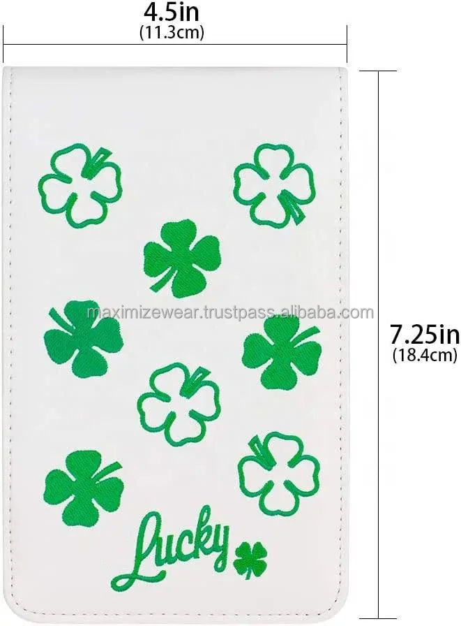 Hot selling premium golfer gift custom logo leather golf score card holder durable Scorecard Holder for Golf Business Gift