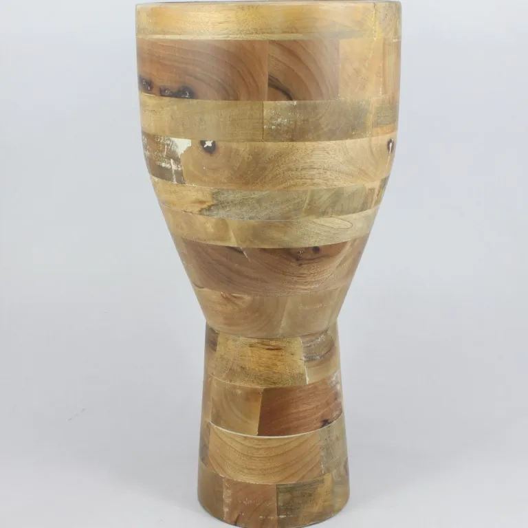 Элегантная деревянная ваза, цветочный горшок, отделка под заказ, декоративные принадлежности, античный коричневый цвет, украшение для дома, предмет, индивидуальные размеры