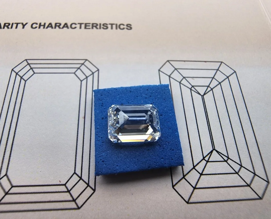 0.30 ct To Above lab grown IGI Certificate 3.03 Carat F color VVVS 2 CVD HPHT Emerald Cut Lab Grown Diamond Fancy cut Diamonds