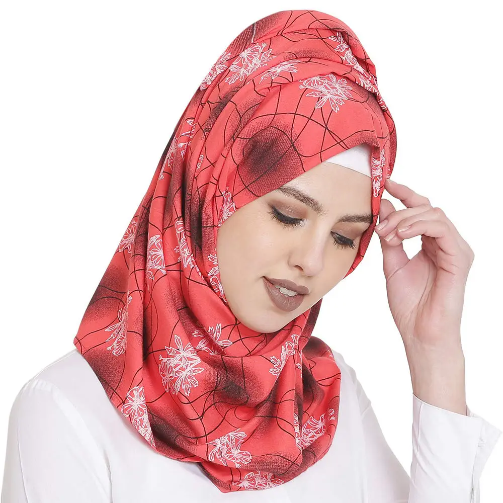 Hot selling cheap price factory wholesale Arab Dubai Muslim chiffon scarf hijab women Malaysia head wrap Plain scarf hijab