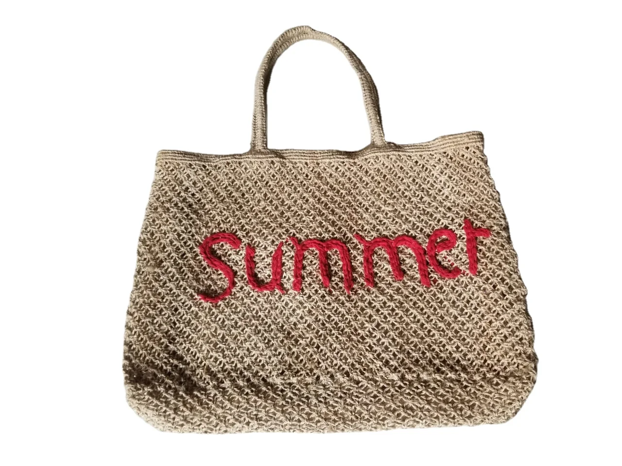 HANDMADE ECO-FRIENDLY BOHEMIAN JUTE MACRAME BAGS FOR WOMEN BEACH BAG fashion