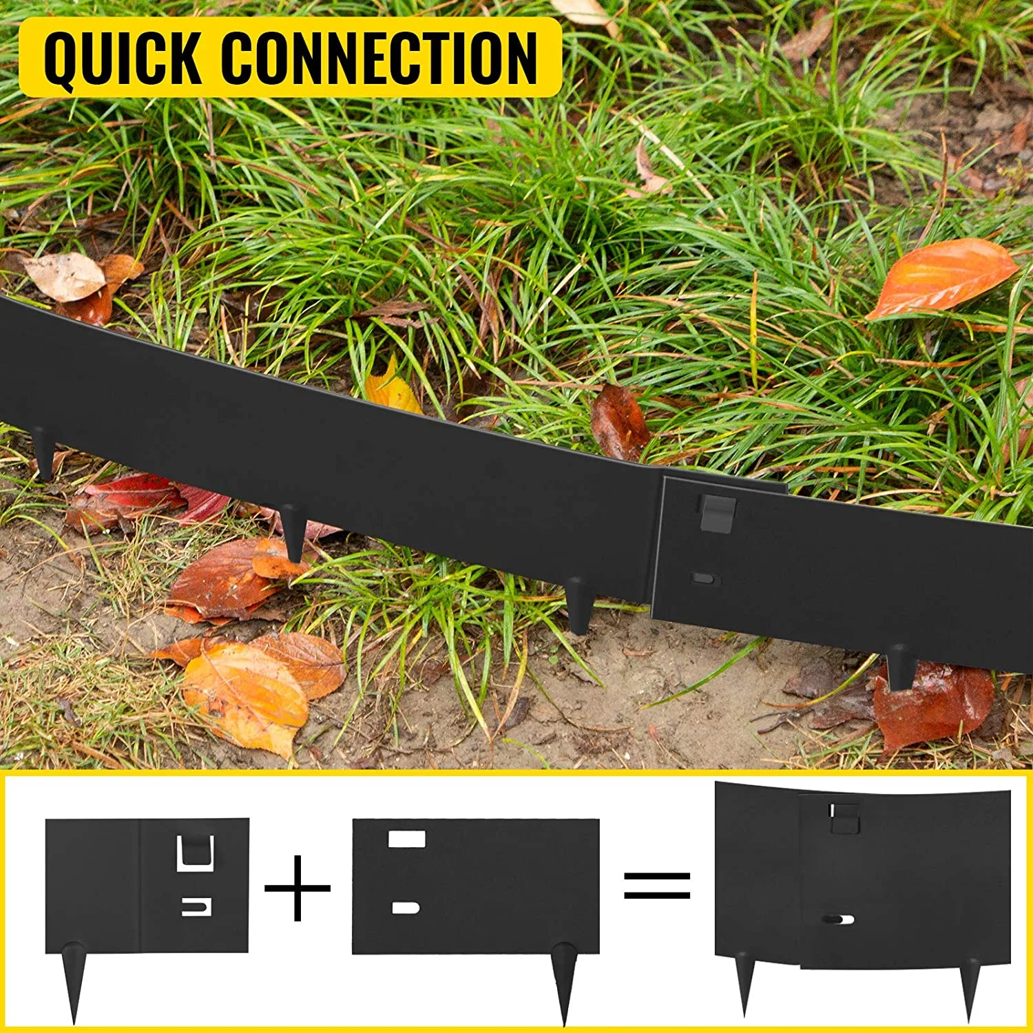 ODM Flower Beds Flexible Metal Garden Edging Border Garden  Landscape Edging Kit Steel Raised Edge Metal Decor Outdoor OEM