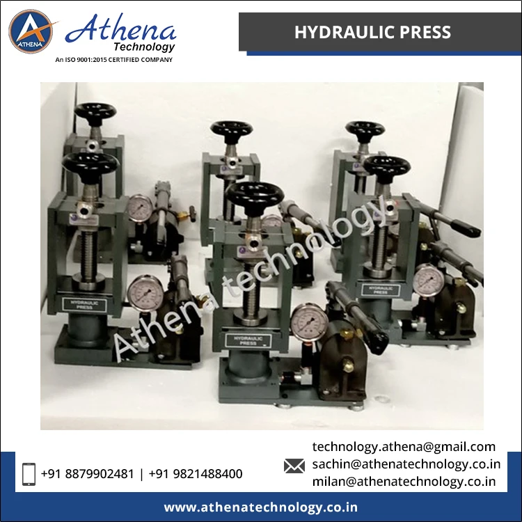 15 Ton Capacity Automatic/ Manual Grade Hydraulic Press Machine for Laboratory Usage | OEM Services Available