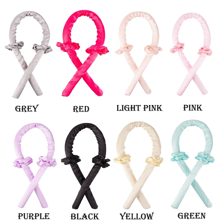 Hair Accessories For Women Clip Soft Hair Curlers Heatless Curling Rod Headband Hair Styling Tools Curling Ribbon Modeling Set