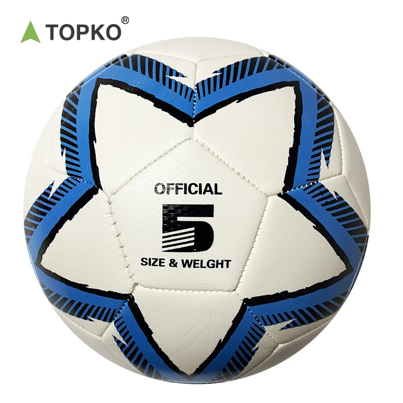 TOPKO Outdoor indoor Sporting Soccer Ball Teen And Adult PVC PU Footballs Soccer Ball