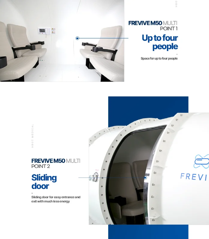 HBOT hard type chamber FREVIVE M50 MULTI 1.5ATA 50kPa Hyperbaric chamber Oxygen therapy chamber made in Korea
