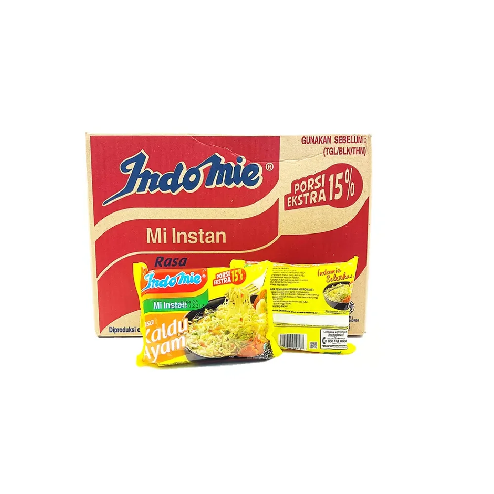 New Arrival Fast Cooking Refined Processed 40 Sachets/Carton Delicious Indonesian Kaldu Ayam Flavor Instant Noodles for Sale