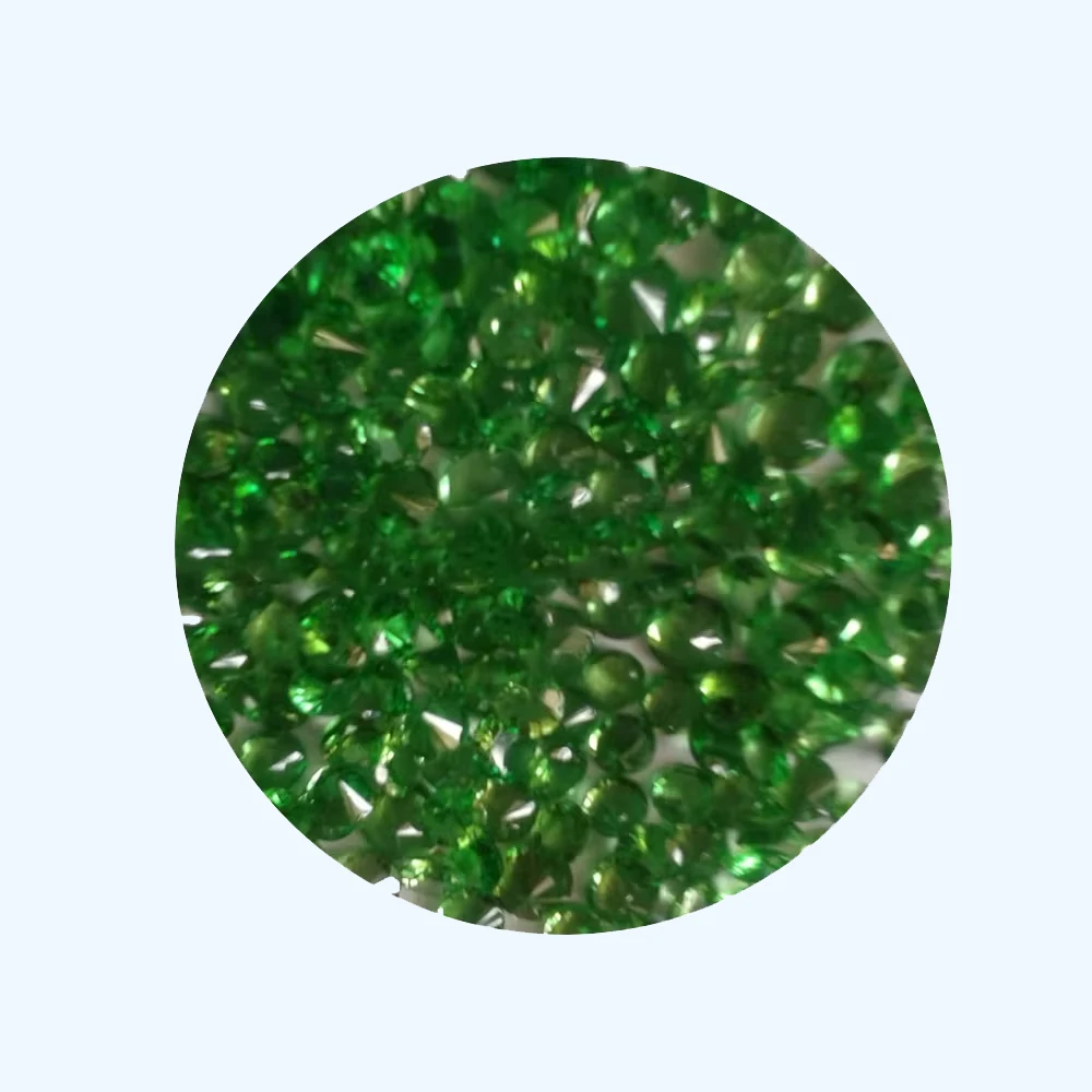 Superb Round Faceted Tsavorite Garnet Rings - Ideal for Anniversary and Wedding Gifts