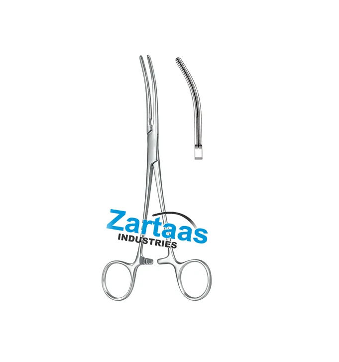 High Quality Stainless Steel Non-Sterile De Baikey Pean Atrauma Hemostatic  Forceps Curved Length 18cm  surgical instrument