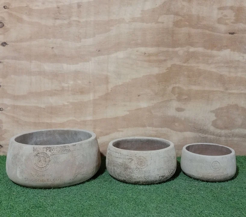 [Ecova Decor] Вьетнам декоративная глина ручной работы тисненые круглые вазы для цветов терракотовые декоративный садовый